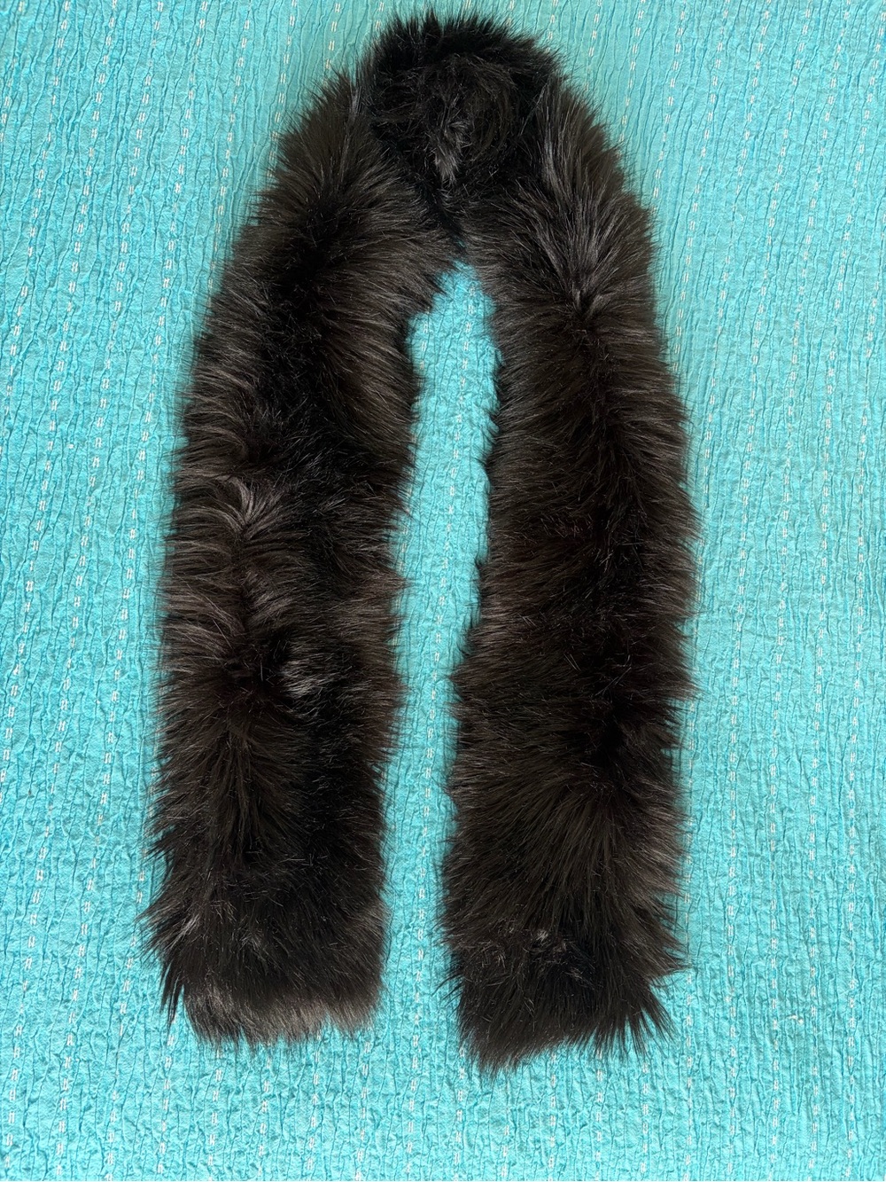 Fab Black Faux Fur Scarf